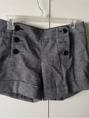 Women's Wool Button-Front Dress Shorts